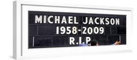 Marquee Tribute to Michael Jackson, Hotel near Staples Center, July 7, 2009-null-Framed Photographic Print