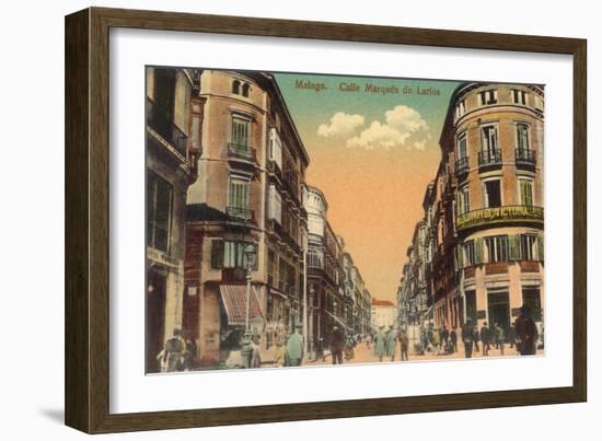 Marques de Larios Street, Malaga, Spain-null-Framed Art Print