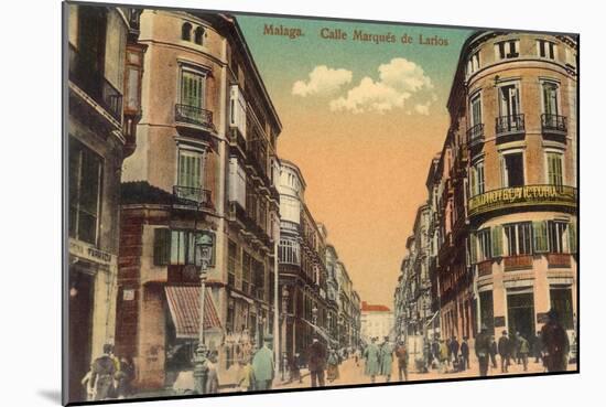 Marques de Larios Street, Malaga, Spain-null-Mounted Art Print