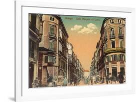 Marques de Larios Street, Malaga, Spain-null-Framed Premium Giclee Print