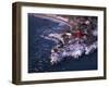 Marquette Harbor Lighthouse and Maritime Museum in winter, Marquette, Michigan, USA-null-Framed Photographic Print