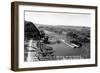 Marquette, Iowa - Mississippi River Suspension Bridge near Prairie du Chien-Lantern Press-Framed Art Print