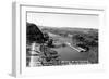 Marquette, Iowa - Mississippi River Suspension Bridge near Prairie du Chien-Lantern Press-Framed Art Print