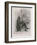 Marquis de Condorcet French Philosopher Sitting at His Desk-Nargeot-Framed Art Print