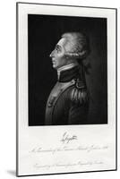 Marquis De Lafayette, French Military Leader and Statesman, 1845-S Freeman-Mounted Giclee Print