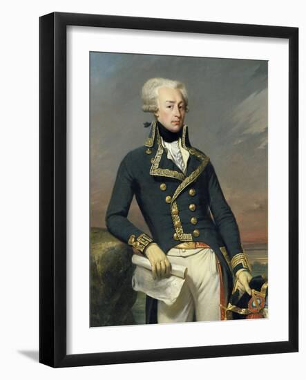 Marquis of La Fayette. Marie Paul Joseph Motier, Ca.1825-Joseph D. Court-Framed Art Print