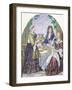 Marquise De Lude at Table-Nicolas Bonnart-Framed Giclee Print