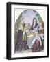 Marquise De Lude at Table-Nicolas Bonnart-Framed Giclee Print