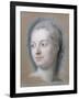 Marquise de Pompadour (1721-1764)-Maurice Quentin de La Tour-Framed Giclee Print