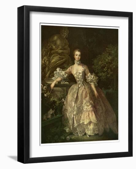 Marquise De Pompadour, 1759-Francois Boucher-Framed Giclee Print