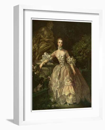 Marquise De Pompadour, 1759-Francois Boucher-Framed Giclee Print