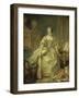 Marquise De Pompadour at the Spinet-François Boucher-Framed Giclee Print