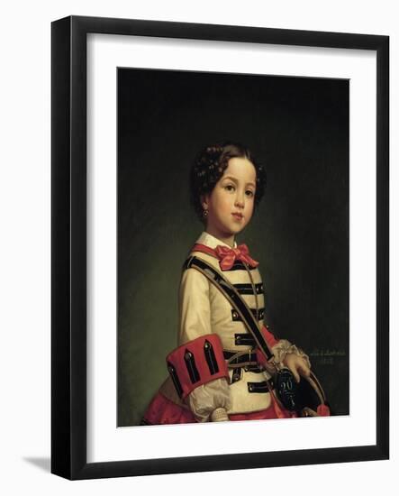 Marquise María Cristina De Roncali Y Gaviria-Luis de Madrazo y Kuntz-Framed Giclee Print