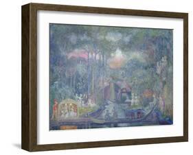 Marquise Walking to the Love Isle-Sergei Yurevich Sudeikin-Framed Giclee Print