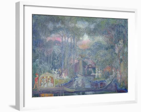 Marquise Walking to the Love Isle-Sergei Yurevich Sudeikin-Framed Giclee Print