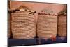 Marrakech, Morocco. Baskets of herbs and teas for sale in the medina.-Julien McRoberts-Mounted Photographic Print