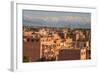 Marrakech Panorama, with Atlas Mountains in the Backgroud, Marrakesh, Morocco, North Africa, Africa-Guy Thouvenin-Framed Photographic Print