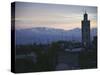 Marrakech with Mountains in Background-Michael Brown-Stretched Canvas