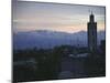 Marrakech with Mountains in Background-Michael Brown-Mounted Photographic Print