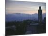 Marrakech with Mountains in Background-Michael Brown-Mounted Photographic Print