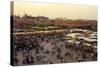 Marrakesh at Dusk, Djemaa El-Fna, Marrakech, Morocco, North Africa, Africa-Simon Montgomery-Stretched Canvas