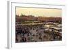 Marrakesh at Dusk, Djemaa El-Fna, Marrakech, Morocco, North Africa, Africa-Simon Montgomery-Framed Photographic Print