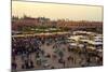 Marrakesh at Dusk, Djemaa El-Fna, Marrakech, Morocco, North Africa, Africa-Simon Montgomery-Mounted Photographic Print