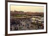 Marrakesh at Dusk, Djemaa El-Fna, Marrakech, Morocco, North Africa, Africa-Simon Montgomery-Framed Photographic Print