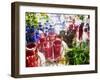 Marrakesh Colourful Moroccan Glassware in the Souqs of Marrakesh, Morocco-Andrew Watson-Framed Photographic Print