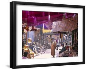 Marrakesh Market, Morocco-Peter Adams-Framed Photographic Print