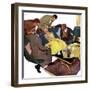 Marriagable Age - Saturday Evening Post "Men at the Top", December 13, 1958 pg.28-Kurt Ard-Framed Giclee Print