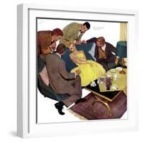 Marriagable Age - Saturday Evening Post "Men at the Top", December 13, 1958 pg.28-Kurt Ard-Framed Giclee Print