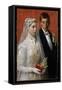 Marriage, 1893 (Oil on Canvas)-Julius Gari Melchers-Framed Stretched Canvas