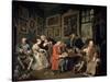 Marriage a La Mode: 1, the Marriage Contract, 1743-William Hogarth-Stretched Canvas