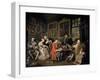 Marriage a La Mode: 1, the Marriage Contract, 1743-William Hogarth-Framed Giclee Print