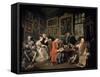 Marriage a La Mode: 1, the Marriage Contract, 1743-William Hogarth-Framed Stretched Canvas