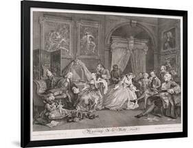 Marriage a La Mode, 1745, Plate IV-Simon François Ravenet-Framed Giclee Print