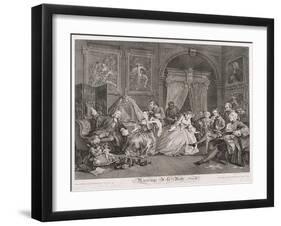 Marriage a La Mode, 1745, Plate IV-Simon François Ravenet-Framed Giclee Print