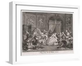 Marriage a La Mode, 1745, Plate IV-Simon François Ravenet-Framed Giclee Print