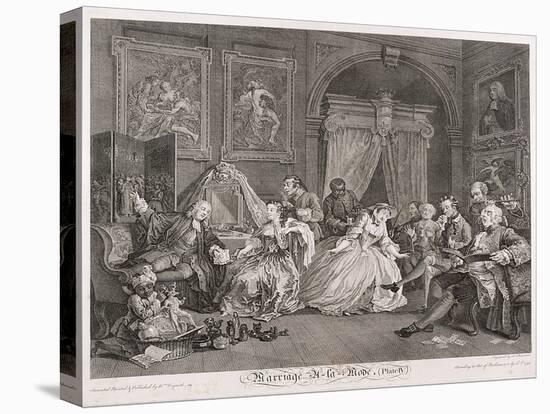 Marriage a La Mode, 1745, Plate IV-Simon François Ravenet-Stretched Canvas