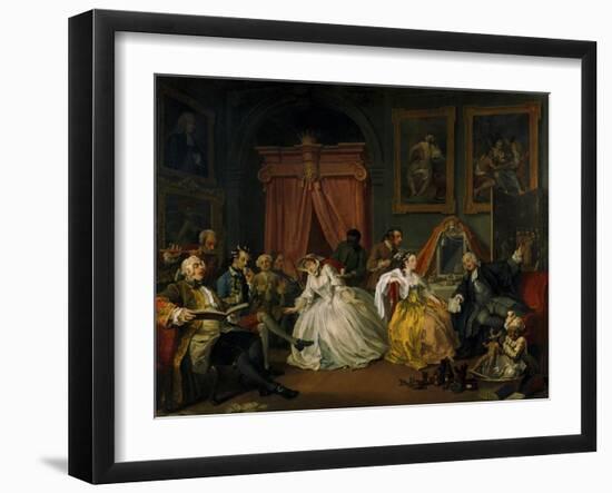 Marriage A-La-Mode: 4. The Toilette, 1743-William Hogarth-Framed Giclee Print