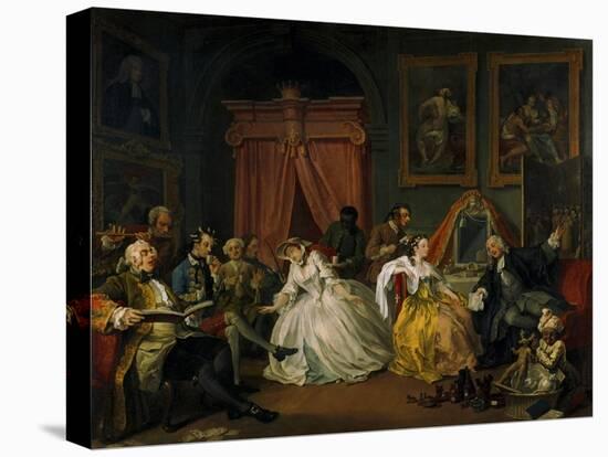 Marriage A-La-Mode: 4. The Toilette, 1743-William Hogarth-Stretched Canvas