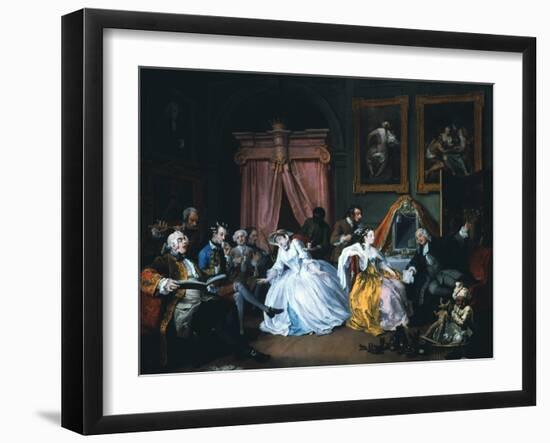 Marriage A-La-Mode: 4, the Toilette, 1743-William Hogarth-Framed Giclee Print