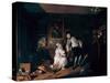 Marriage A-La-Mode: 5, the Bagnio, C1743-William Hogarth-Stretched Canvas