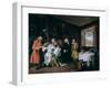 Marriage A-La-Mode: 6, the Lady's Death, C1743-William Hogarth-Framed Giclee Print