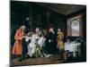 Marriage A-La-Mode: 6, the Lady's Death, C1743-William Hogarth-Mounted Giclee Print