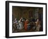 Marriage a La Mode: I - the Marriage Settlement, C.1743-William Hogarth-Framed Giclee Print