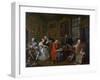 Marriage a La Mode: I - the Marriage Settlement, C.1743-William Hogarth-Framed Giclee Print