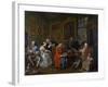 Marriage a La Mode: I - the Marriage Settlement, C.1743-William Hogarth-Framed Giclee Print