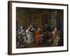 Marriage a La Mode: I - the Marriage Settlement, C.1743-William Hogarth-Framed Giclee Print